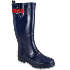 Lovise Rain Boots - Black,Ice Blue,large