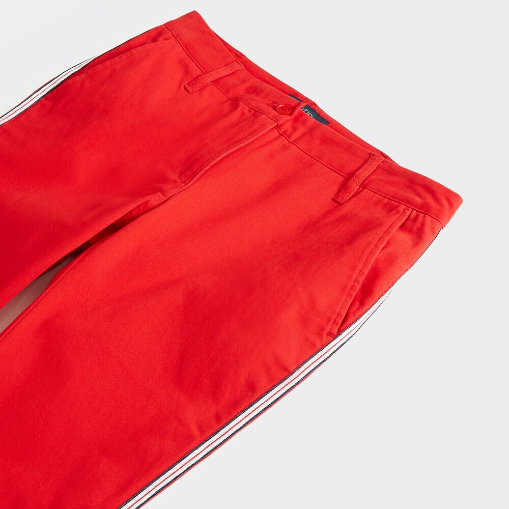 SIDE STRIPE CHINO PANTS,Tomales Red,large