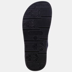 LOGO JERSEY SLIPPER,Navy,large