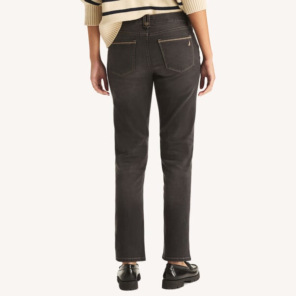 Mid-Rise Straight Denim