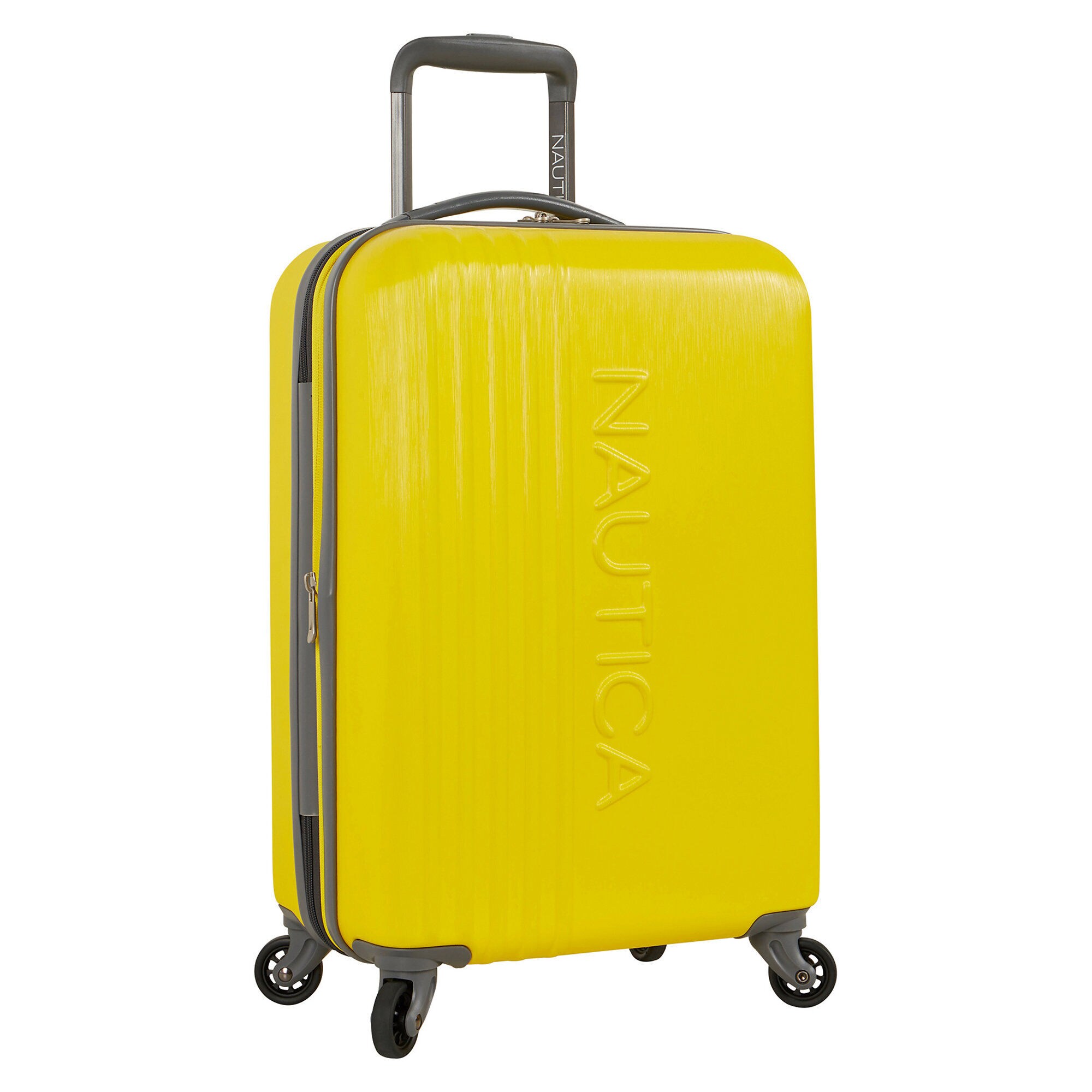 Lifeboat 20" Expandable Spinner Luggage,Yellow,large