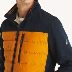 Mixed Media Jacket,Old Gold,large