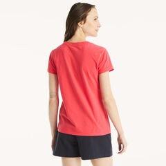 Sequin Gradient Graphic T-Shirt,Glory Red,large