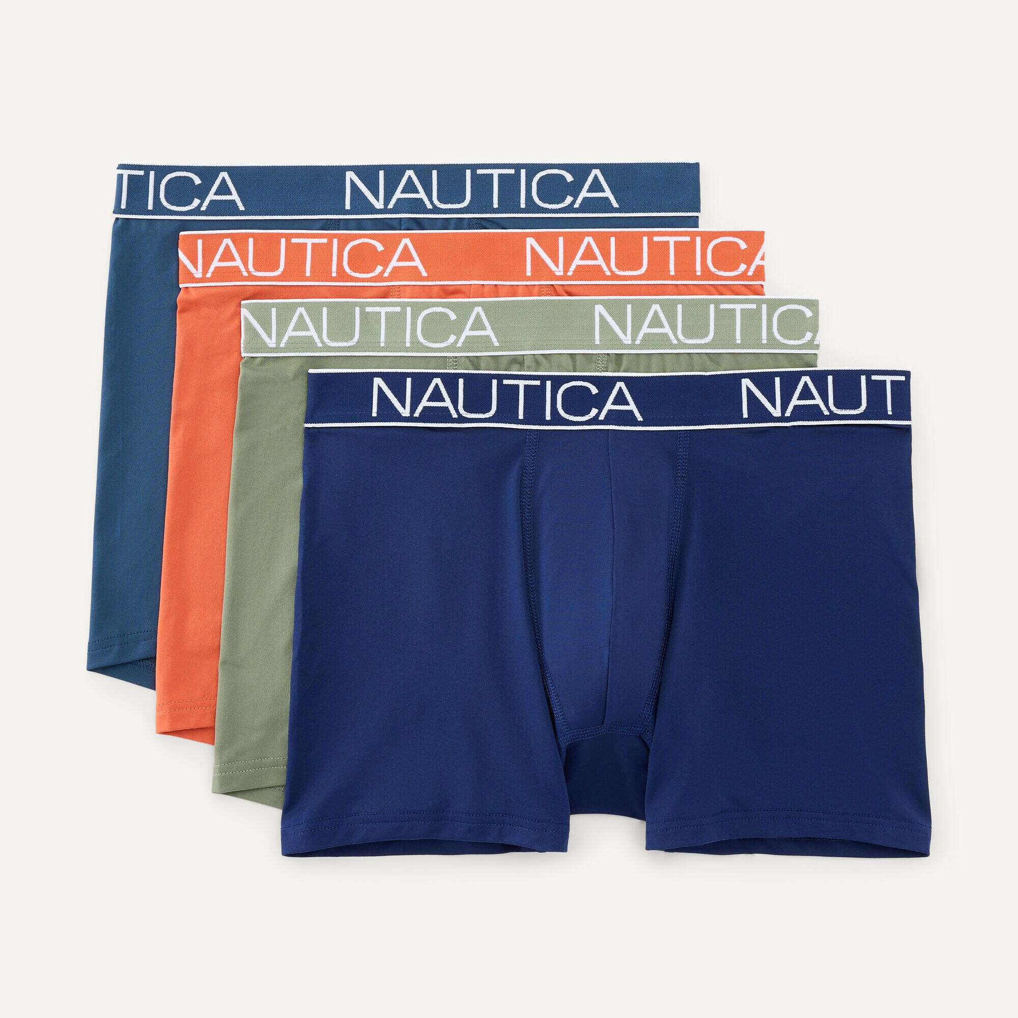 Stretch Boxer Briefs, 4-Pack,Soft Grey Wash,large