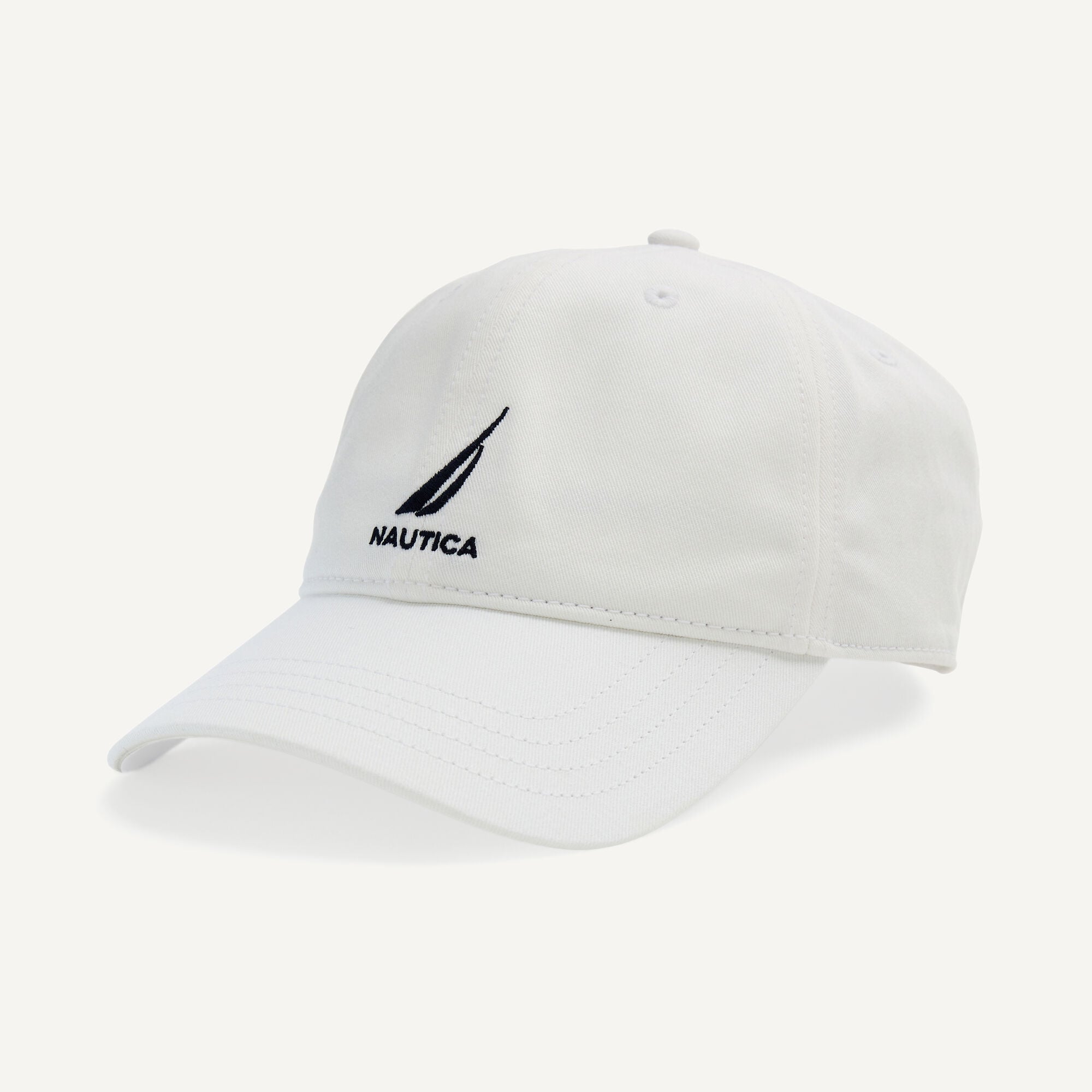 Embroidered Cap,Antique White Wash,large