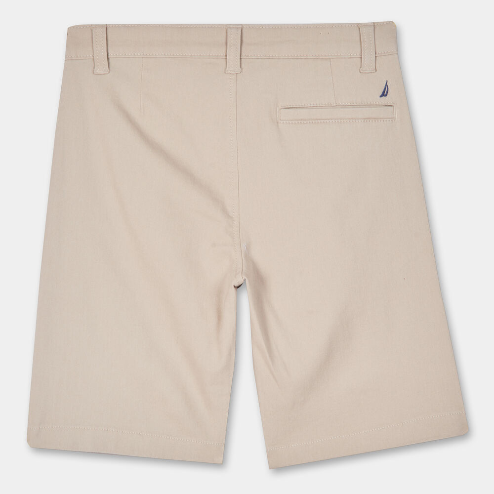 TODDLER BOYS' PERFORMANCE STRETCH TWILL SHORT (2T-4T),Dark Brown Heather,large