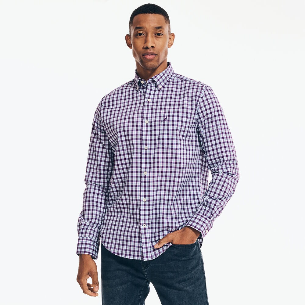 NAVTECH CLASSIC FIT PLAID SHIRT,Ridge,large