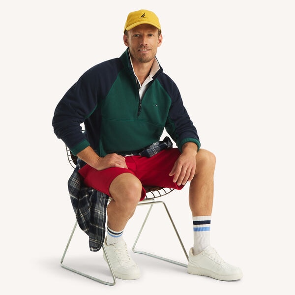 Nautex Fleece Colorblock Half-Zip Pullover