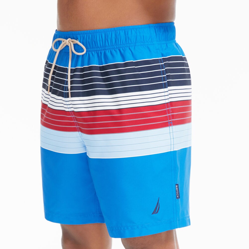 8" NAVTECH SUSTAINABLY CRAFTED STRIPED SWIM,True Navy,large