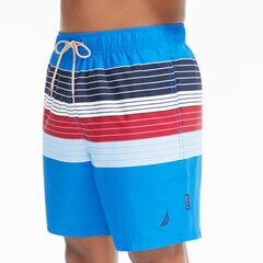 8" NAVTECH SUSTAINABLY CRAFTED STRIPED SWIM,True Navy,large
