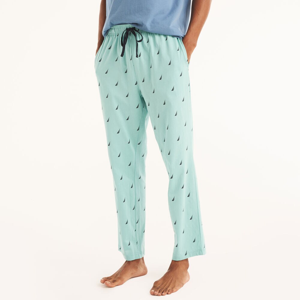 Knit Printed Pajama Pant,Deep Dive Wash,large