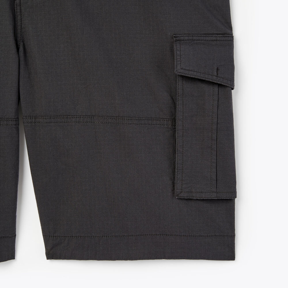 11.5" BIG & TALL CLASSIC FIT CARGO SHORT,Off Black,large