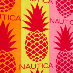 PINEAPPLE PRINT BEACH TOWEL,Bow Burgundy,large
