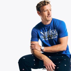 Yacht Club Graphic T-Shirt,Bright Cobalt,large