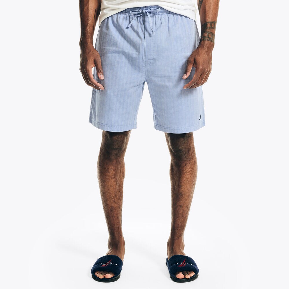 Herringbone Sleep Short,Estate Blue,large