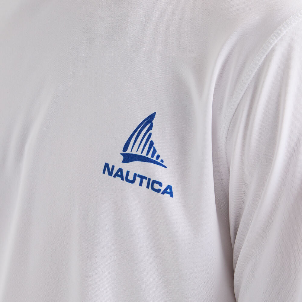 Nautica OTF Long-Sleeve UPF 50+ Shirt,Antique White Wash,large