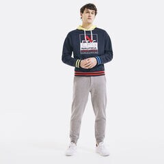 REISSUE GRAPHIC PULLOVER HOODIE,Navy,large