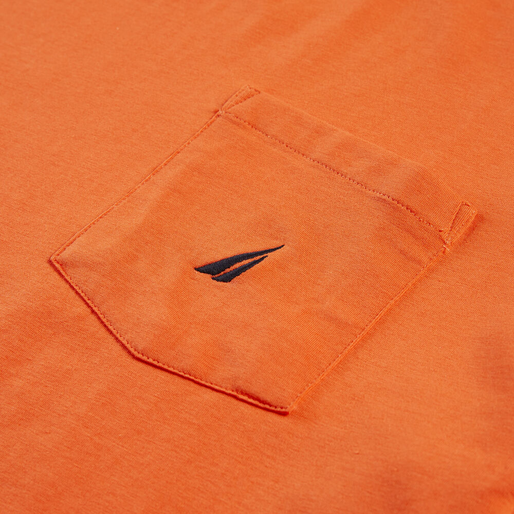 CLASSIC FIT POCKET T-SHIRT,Tropic Orange,large