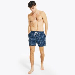 SUSTAINABLY CRAFTED 6" PRINTED SWIM,Navy,large