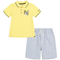 TODDLER BOYS' POLO SHORT 2PC SET,Navy,large