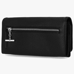 PEBBLED LOGO MONEY MANAGER WALLET WITH BOX,True Black,large