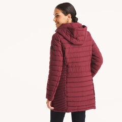 Puffer Jacket With Removable Hood,Barely Pink,large