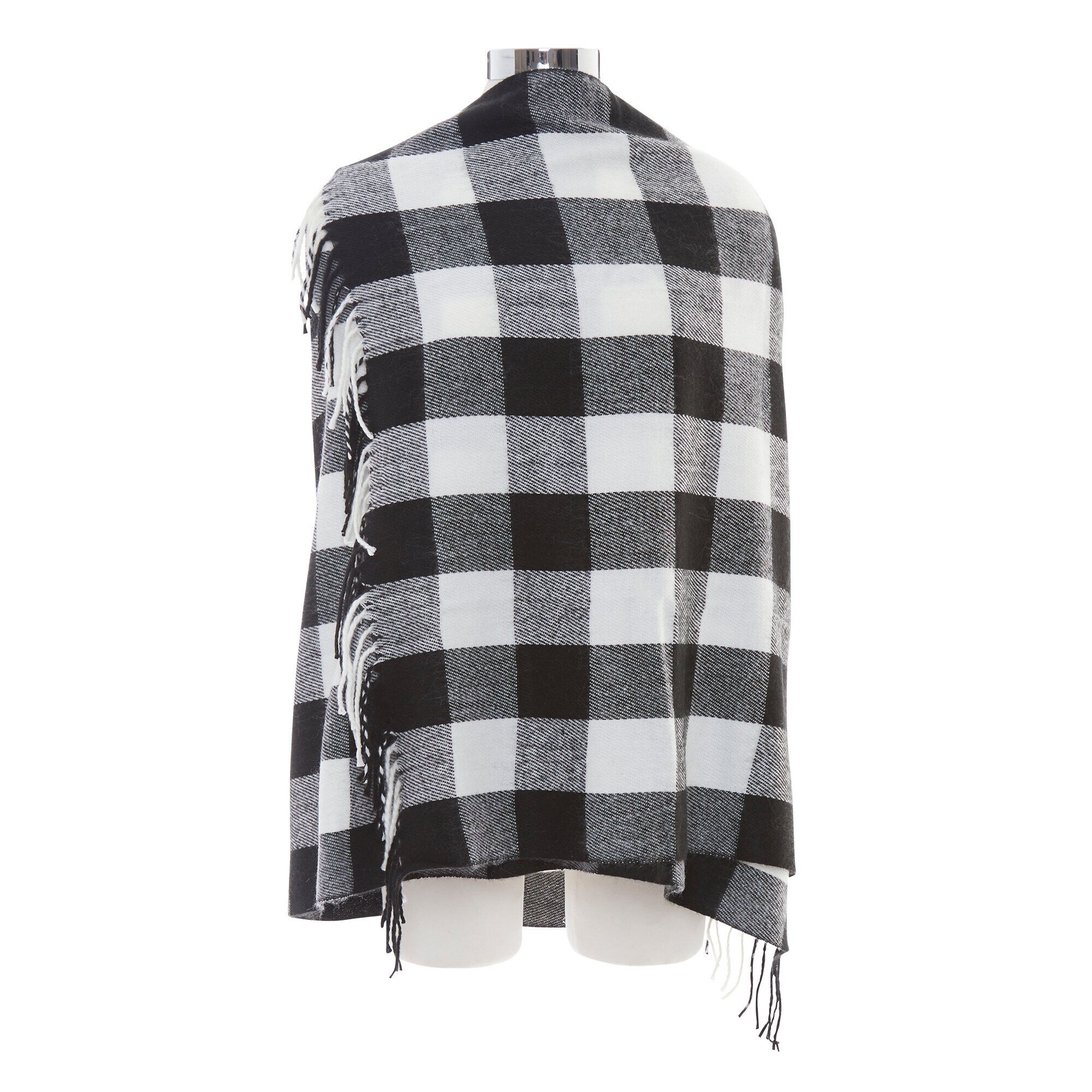 Buffalo Plaid Blanket Wrap Scarf Nautica