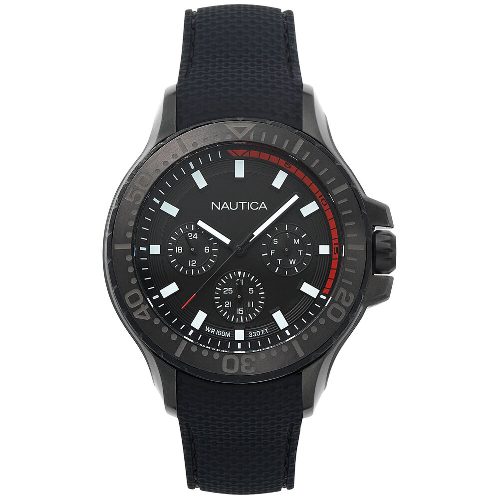 Auckland Multifunction Watch - Black,Multi,large