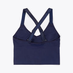 SEAMLESS RIBBED LONGLINE BRALETTE, 2-PACK,Workshirt Blue,large