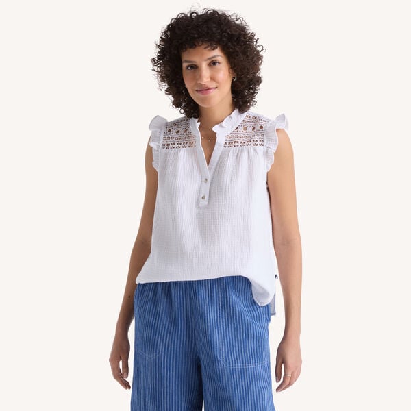 Popover Lace Top