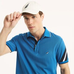 Navtech Classic Fit Colorblock Polo,True Navy,large