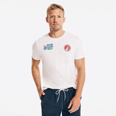 PREMIUM COTTON OCEAN CHALLENGE GRAPHIC T-SHIRT,Sail White,large