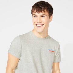 LOGO GRAPHIC T-SHIRT,Grey Heather,large