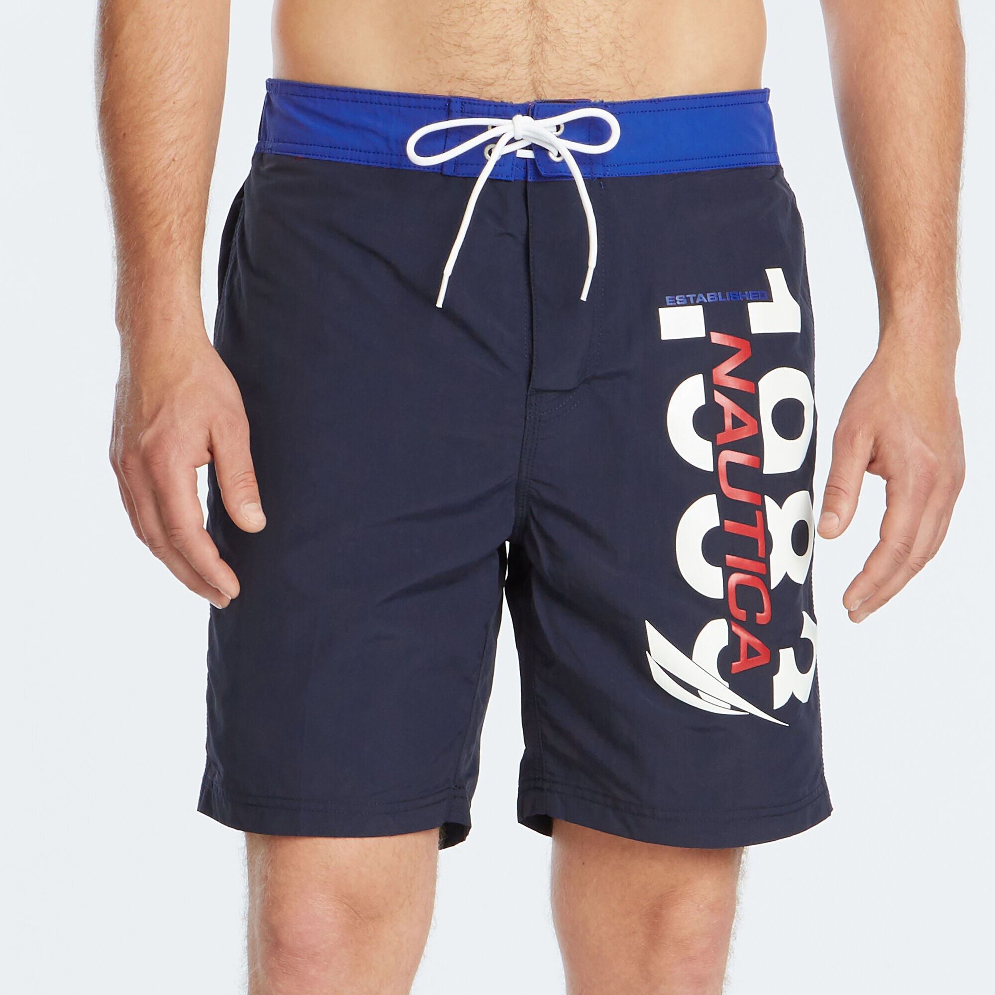 8" 1983 LOGO QUICK-DRY SWIM,Navy,large