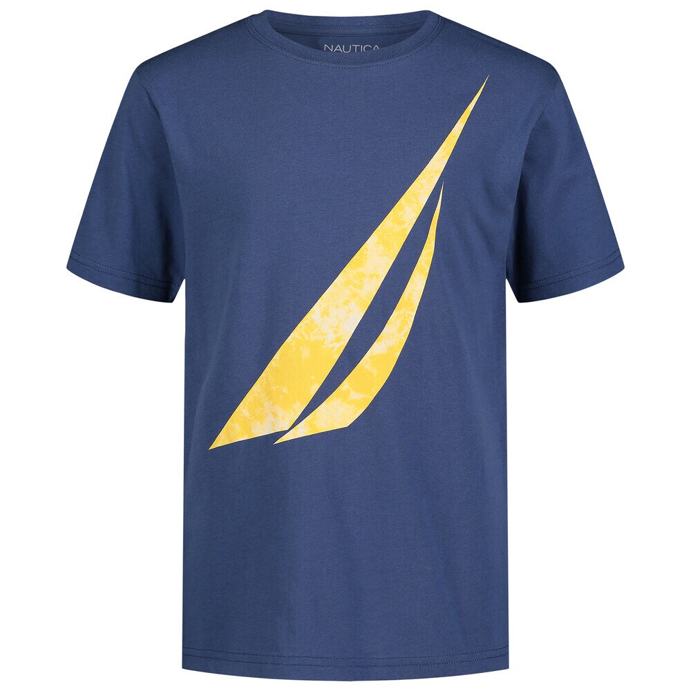 Boys' Tie Dye brand icon Logo Graphic T-Shirt (8-20),Blue Mirage,large