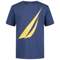 Boys' Tie Dye brand icon Logo Graphic T-Shirt (8-20),Blue Mirage,large