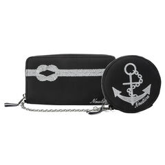 Rope & Anchor Continental Wallet with Coin Purse,True Black,large
