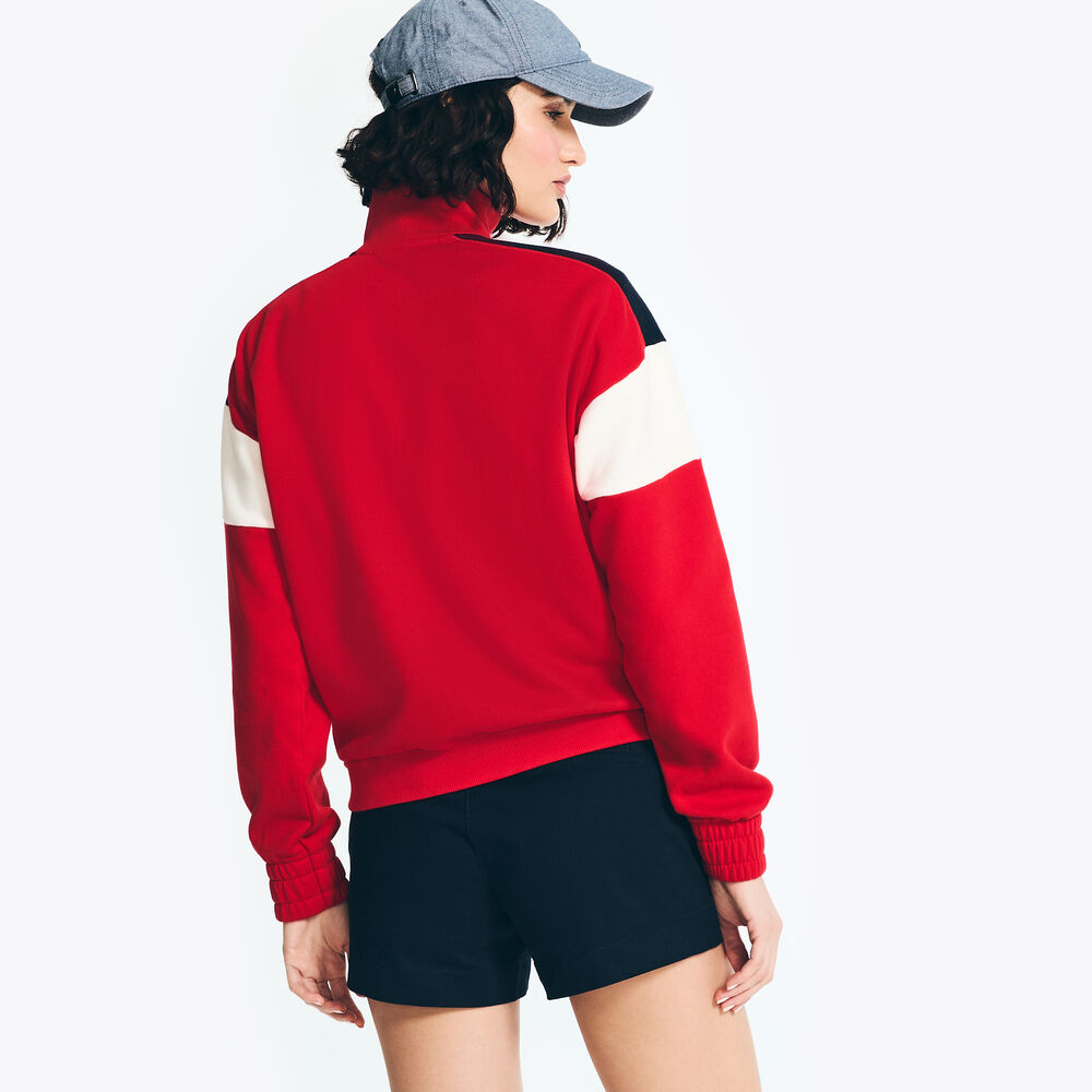 FULL-ZIP TRACK JACKET,Tomales Red,large