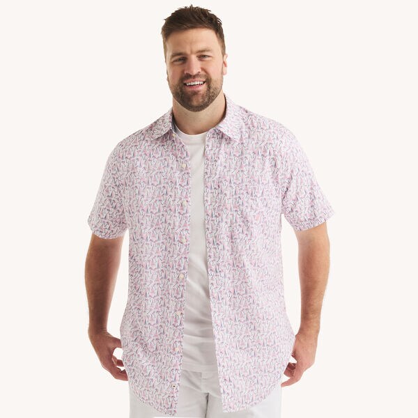 Big & Tall Printed Short-Sleeve Shirt