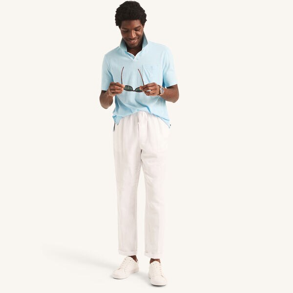 Linen Johnny Collar Polo