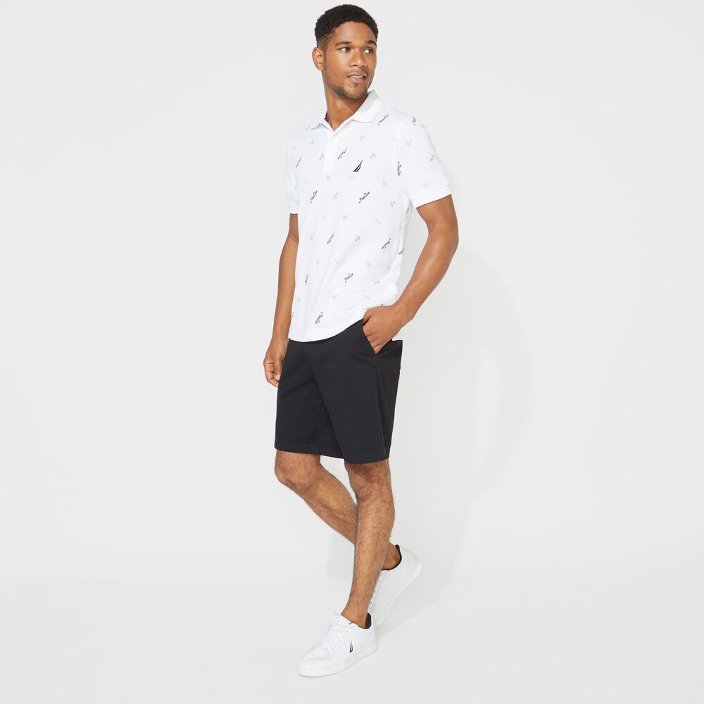 BIG & TALL CLASSIC FIT MARITIME ICON POLO,Bright White,large