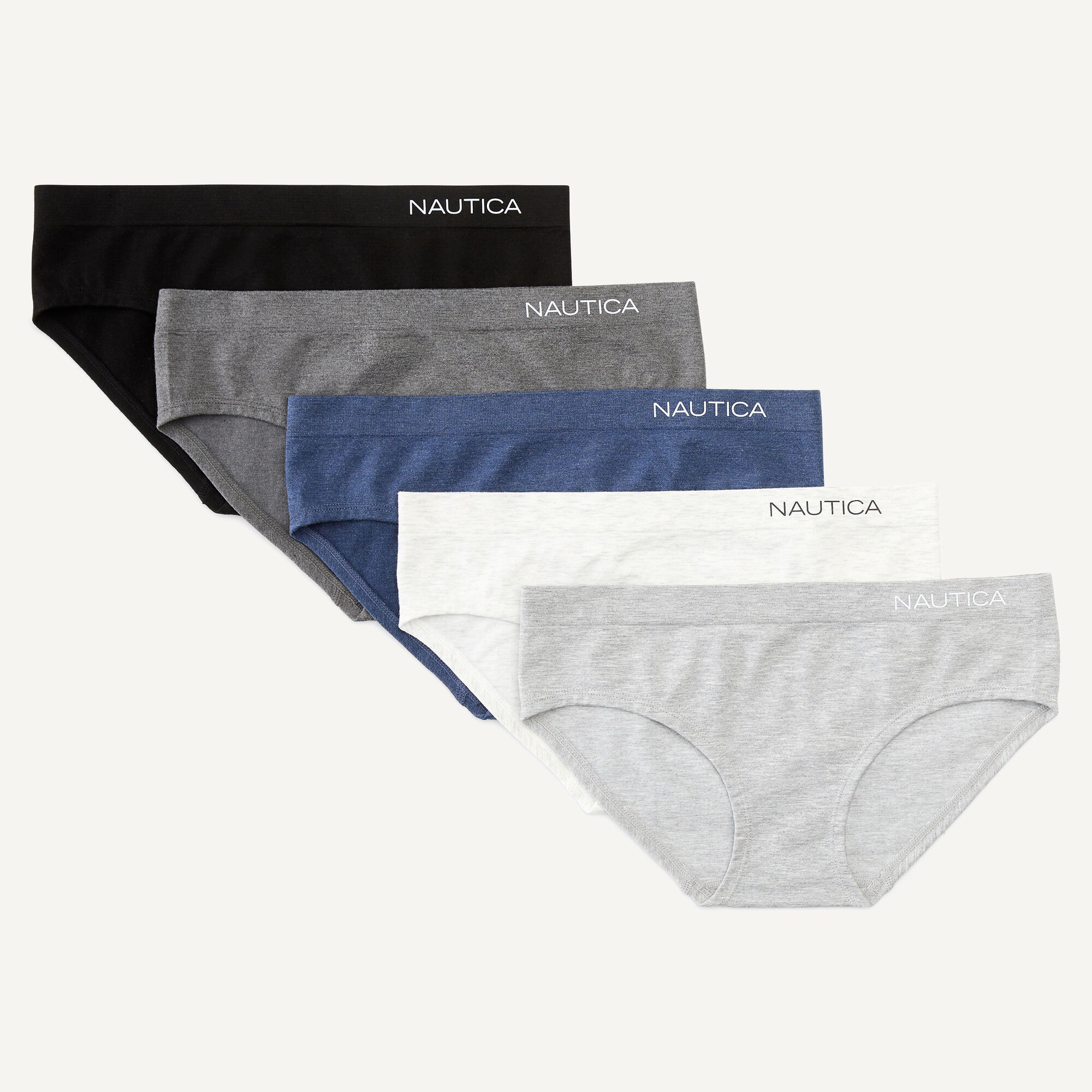 Seamless Heather Hipster Brief, 5-Pack,Grey Heather,large