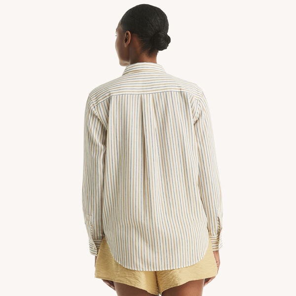 Striped Button-Up Shirt