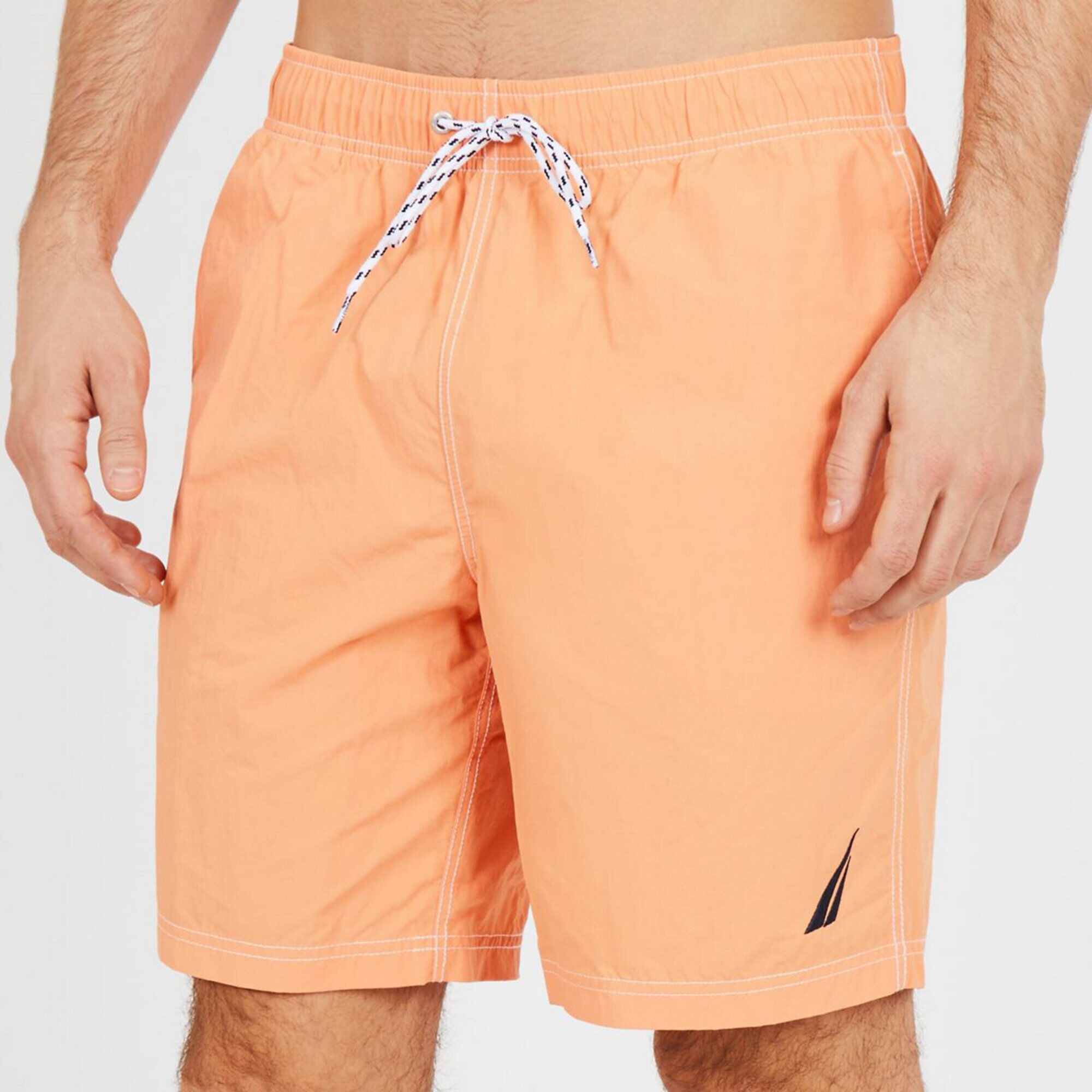 8" SOLID QUICK-DRY SWIM,Orange2,large