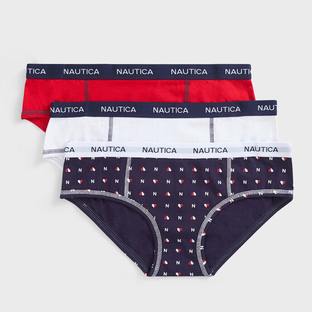 N LOGO AND HEART GRAPHIC BRIEFS, 3-PACK,Navy,large