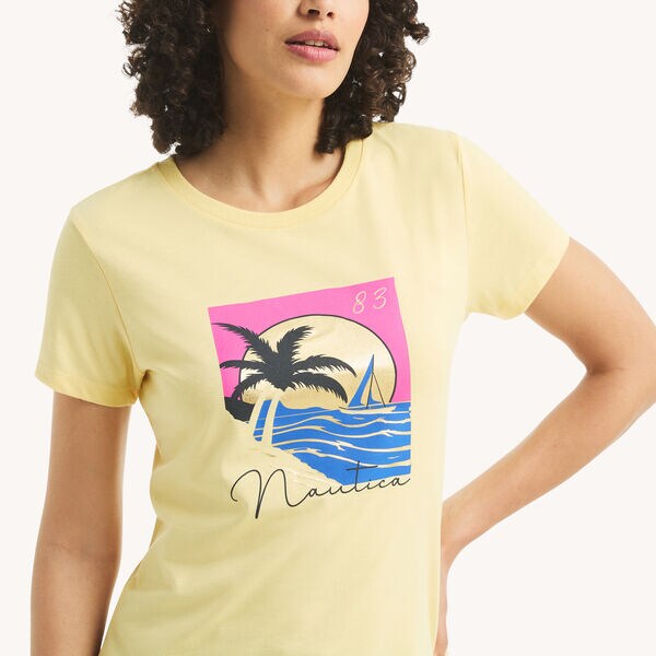 Sunset Sailing Foil Graphic T-Shirt