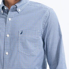 Oxford Classic Fit Long Sleeve Button Down,Deep Dive Wash,large