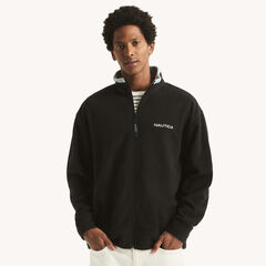 Full-Zip Nautex Fleece,True Black,large