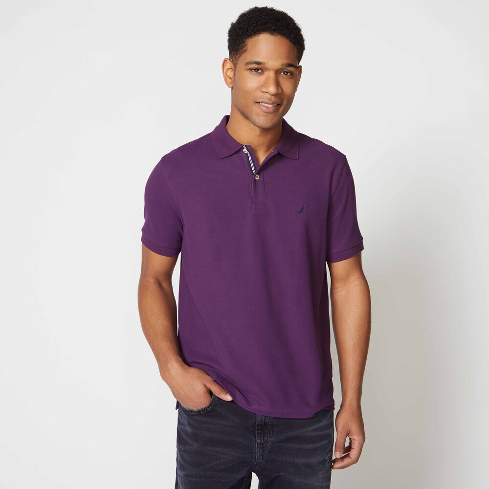 CLASSIC-FIT PERFORMANCE POLO,Blackberry,large