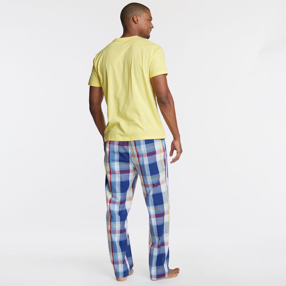 Short Sleeve Pajama Set,Aspen Gold,large